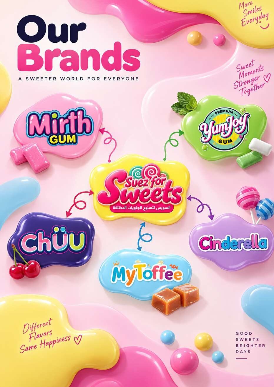 Six sweet brands