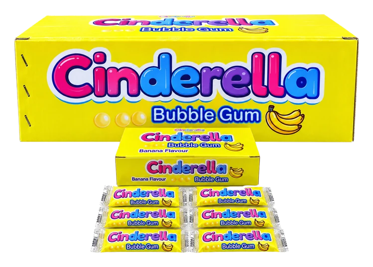 Cinderella Bubble Gum packaging