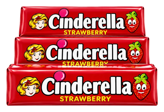 Cinderella Stick Gum packaging