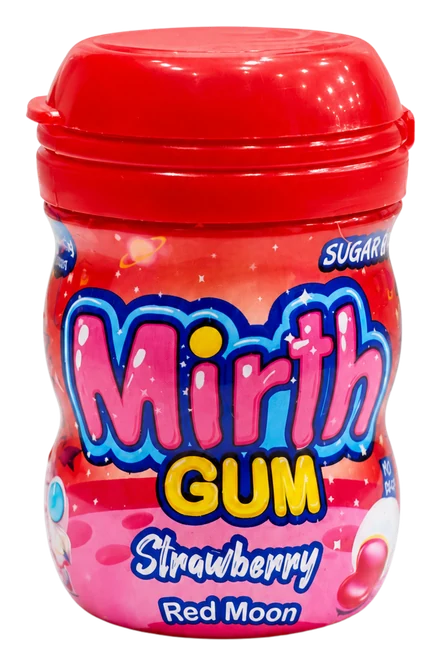 Mirth Gum Red Moon Strawberry packaging