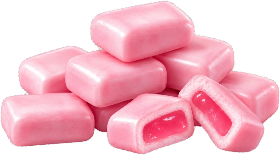 Center Filled Gum gum and candy shape